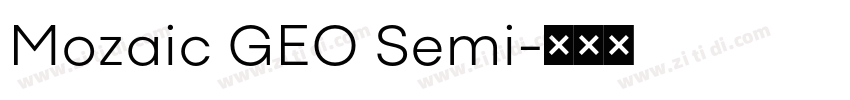 Mozaic GEO Semi字体转换